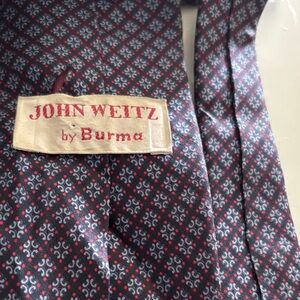 John Weitz by Burma Men's Black and Red Tie